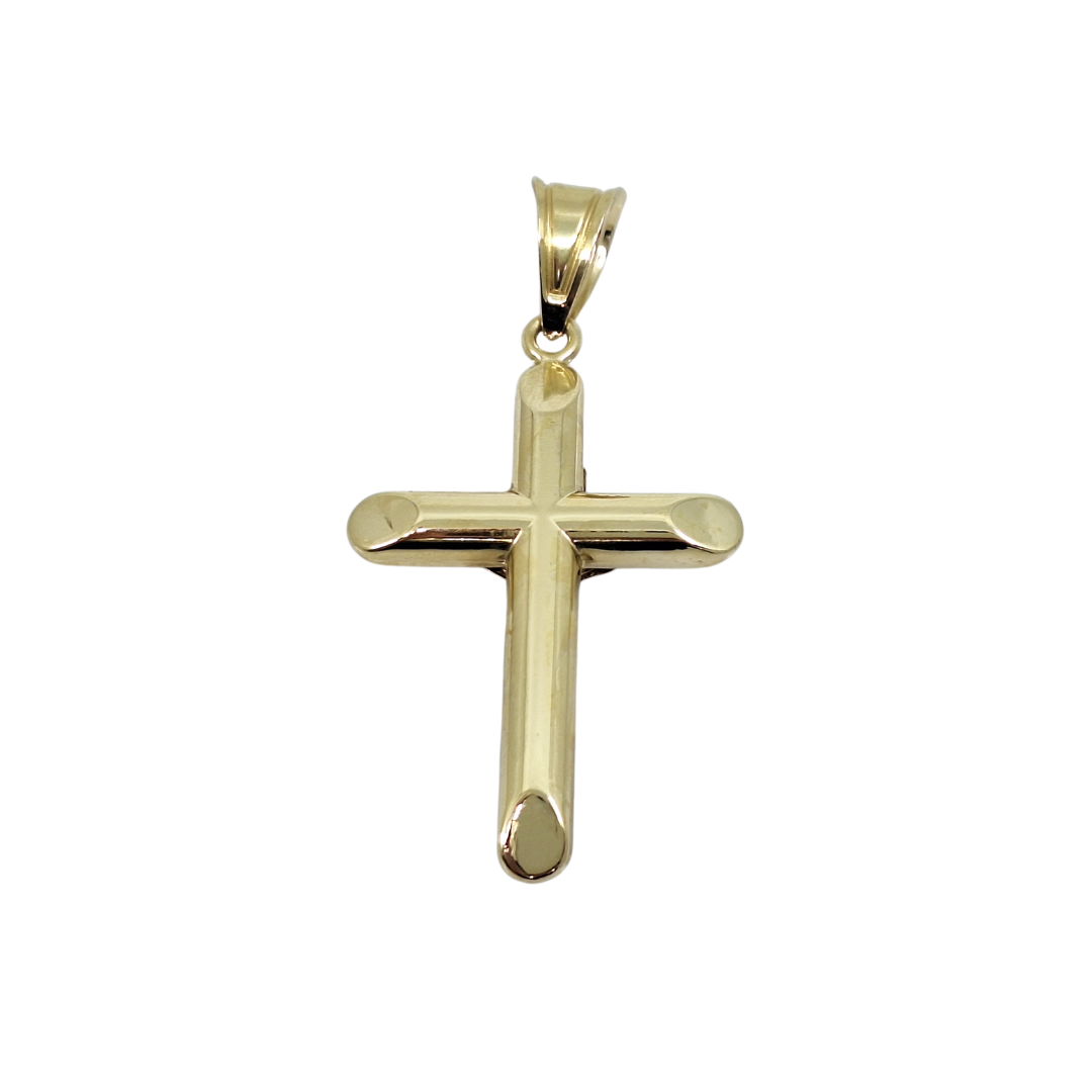 14ct Two Colour Gold Crucifix