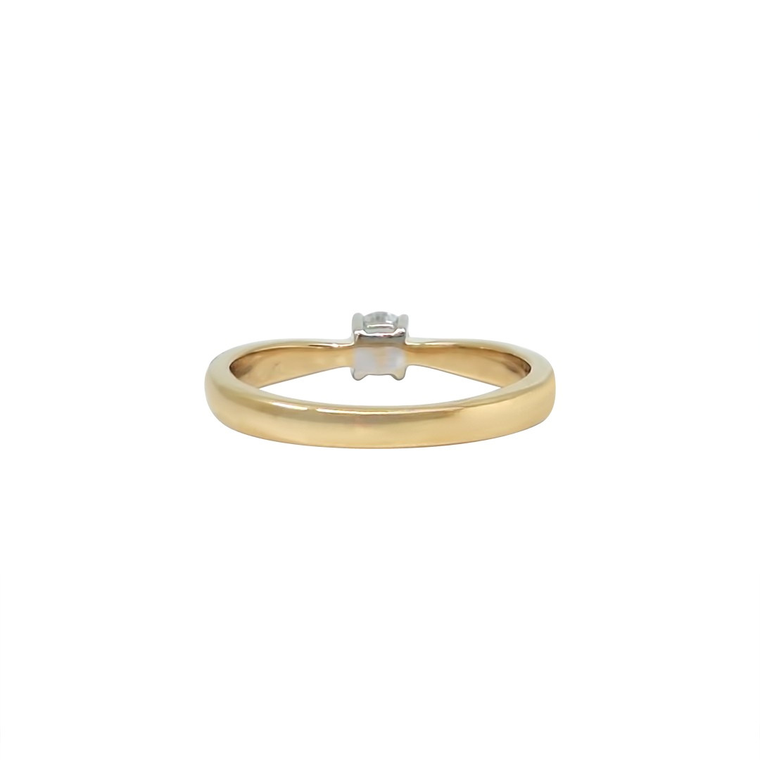 18ct Yellow Gold Diamond Solitaire Ring 0.25ct