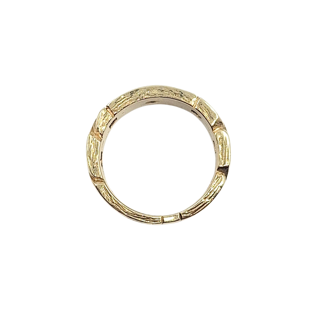 9ct Yellow Gold Diamond Link Style Ring