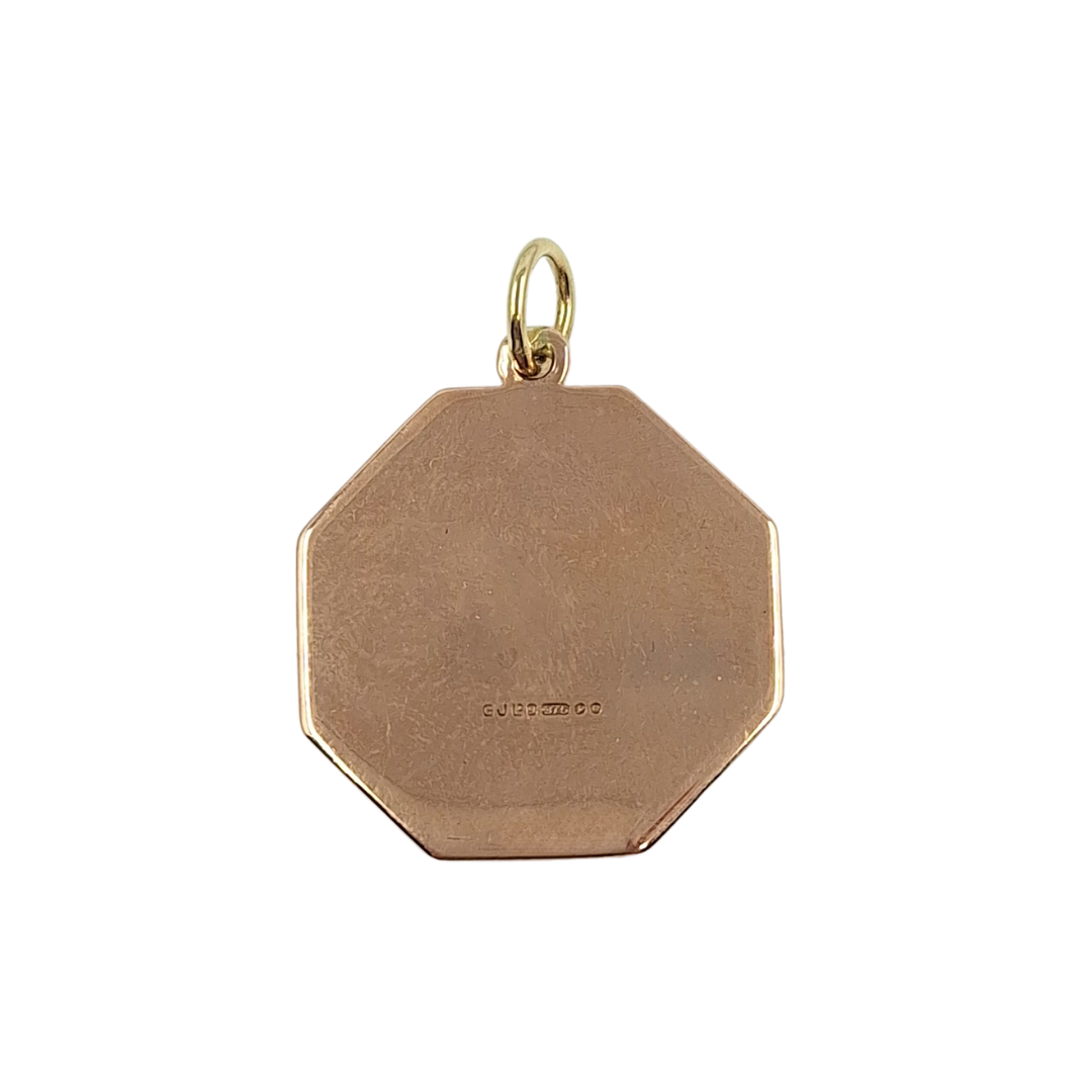 9ct Rose Gold St Christopher Pendant