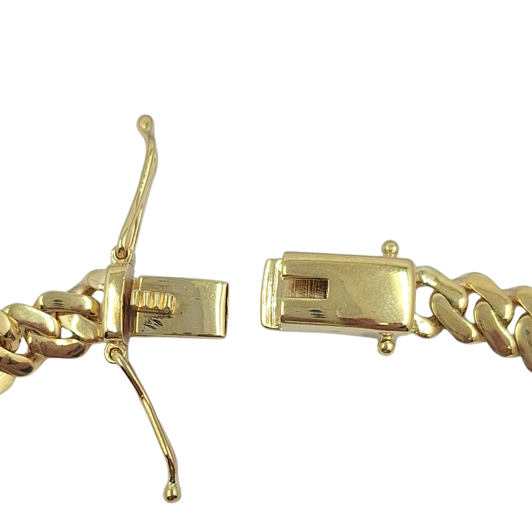 9ct Yellow Gold Curb Bracelet 8"