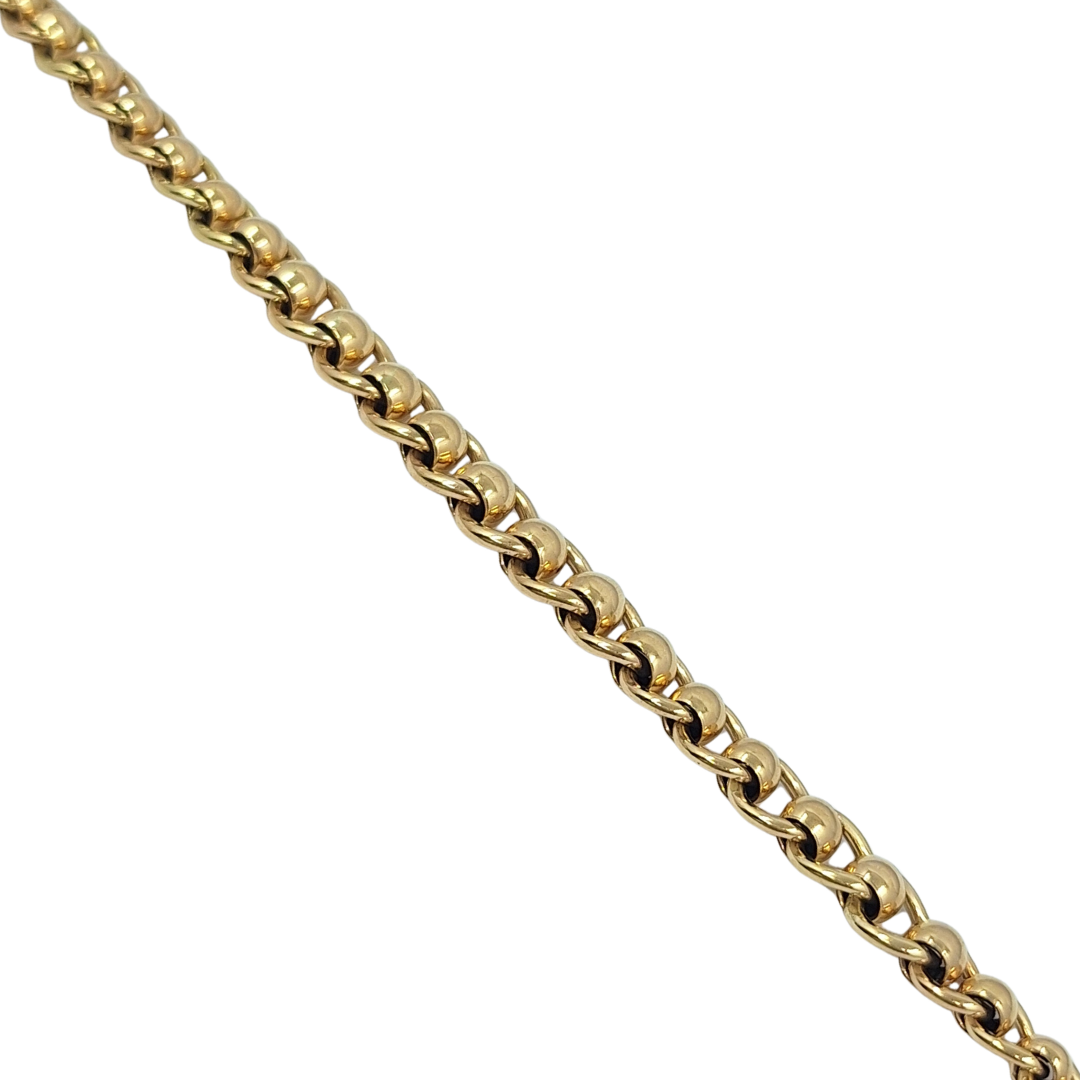 9ct Yellow Gold Roller Ball Bracelet