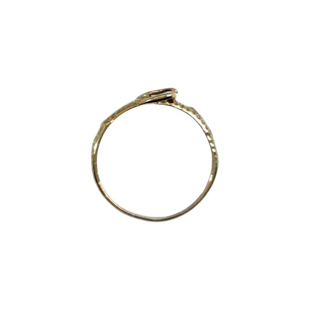 9ct Yellow Gold Buckle Ring