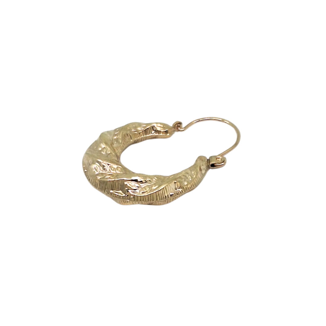 9ct Yellow Gold Creole Earrings