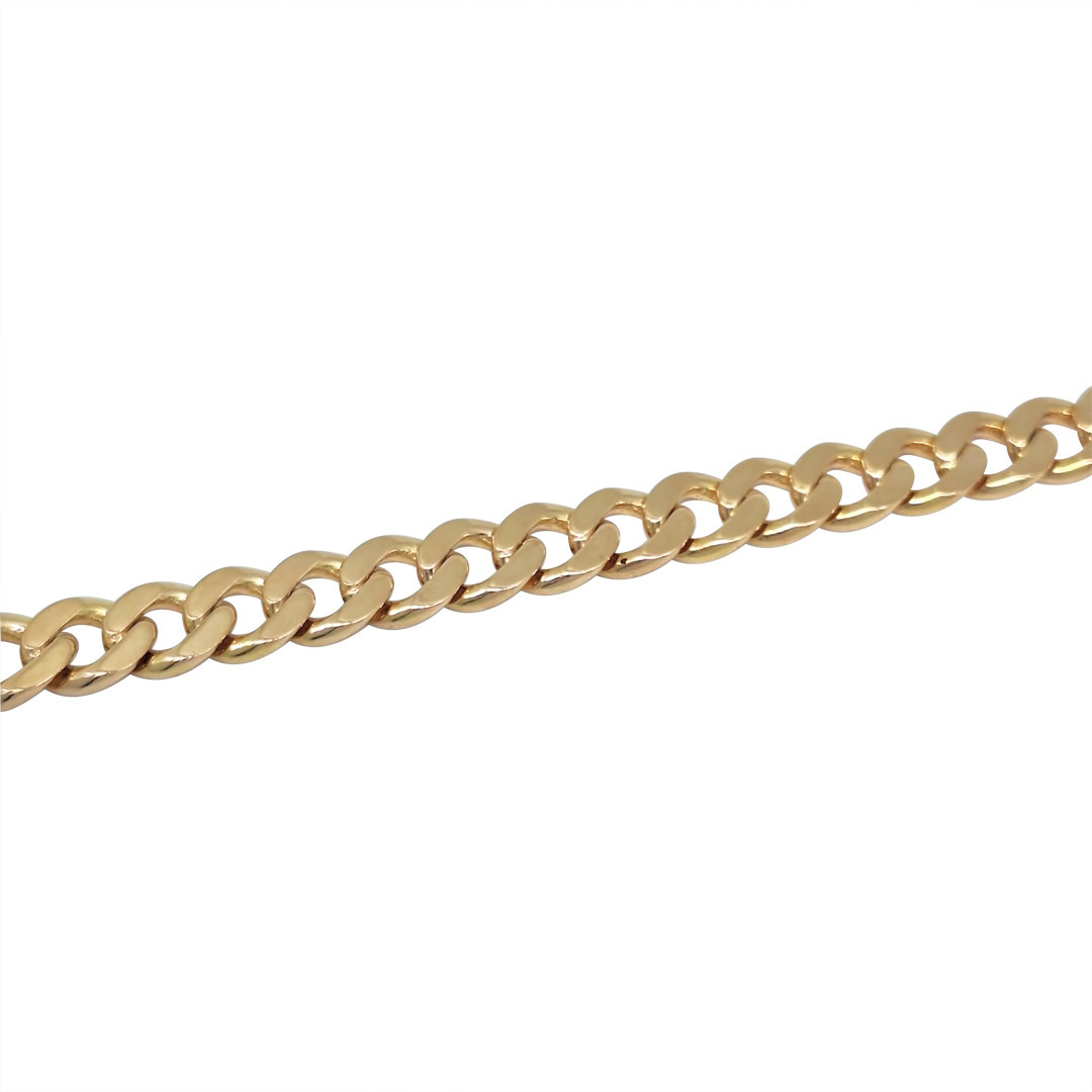 9ct Yellow Gold Curb Bracelet 8"
