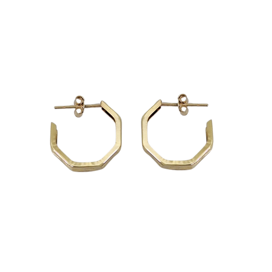 9ct Yellow Gold Hoop Earrings