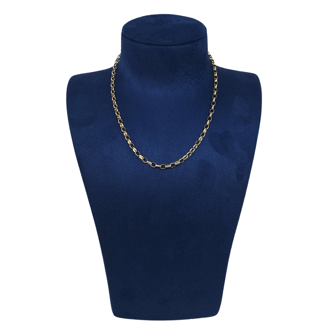 9ct Yellow Gold Belcher Chain 18"