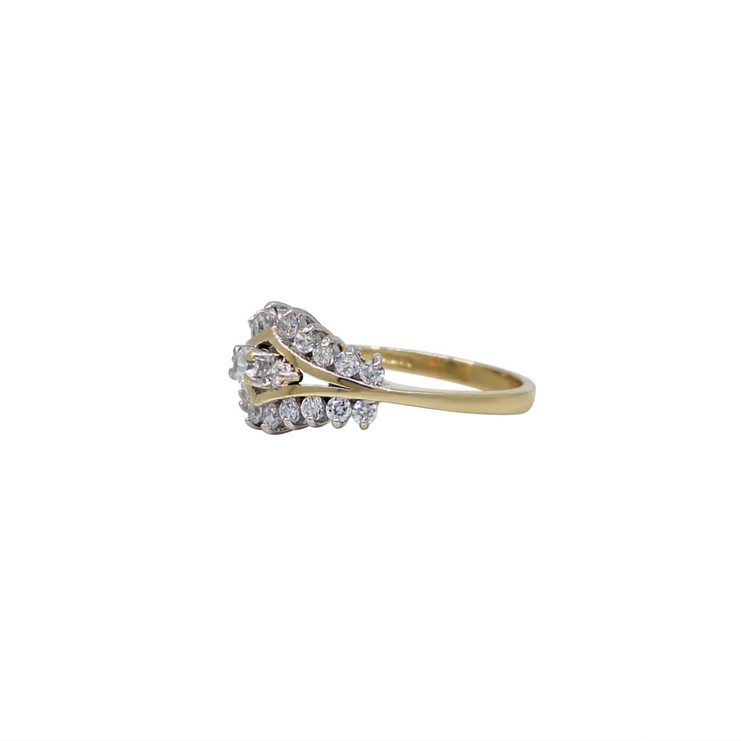 9ct Yellow Gold Cubic Zirconia Ring