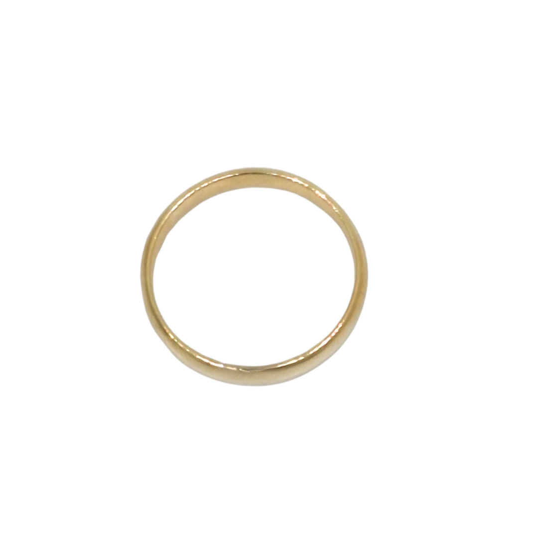 9ct Yellow Gold Court Wedding Band 4mm