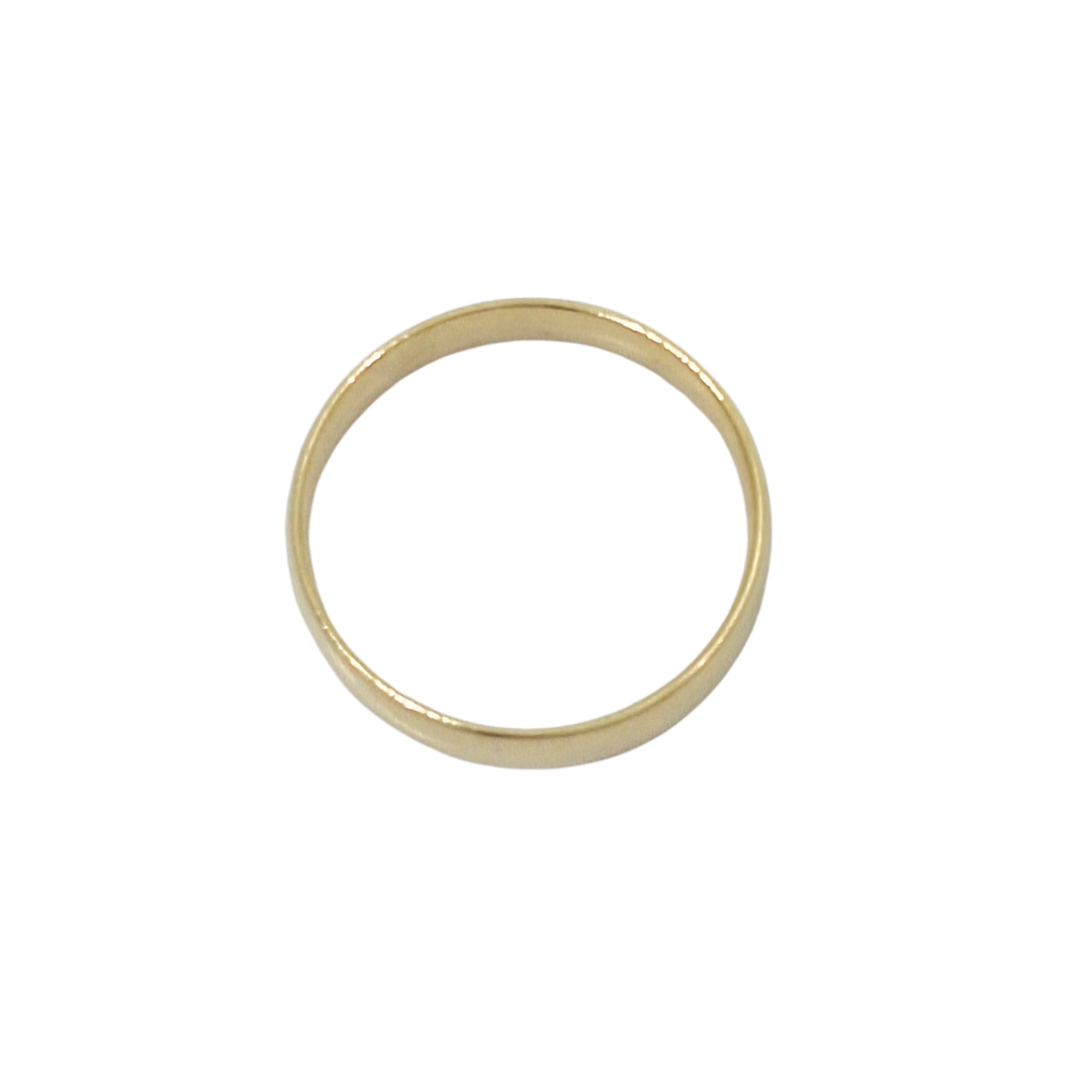 9ct Yellow Gold Court Wedding Band 5mm