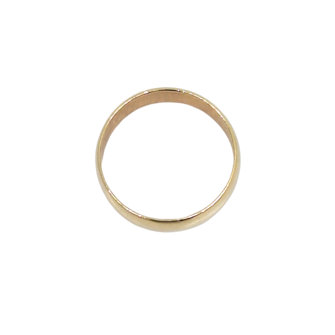 9ct Yellow Gold D-Shape Wedding Band 5.5mm