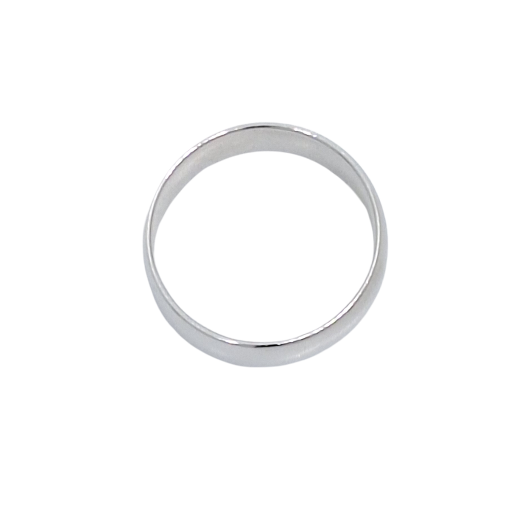 9ct White Gold Court Wedding Band 5.7mm
