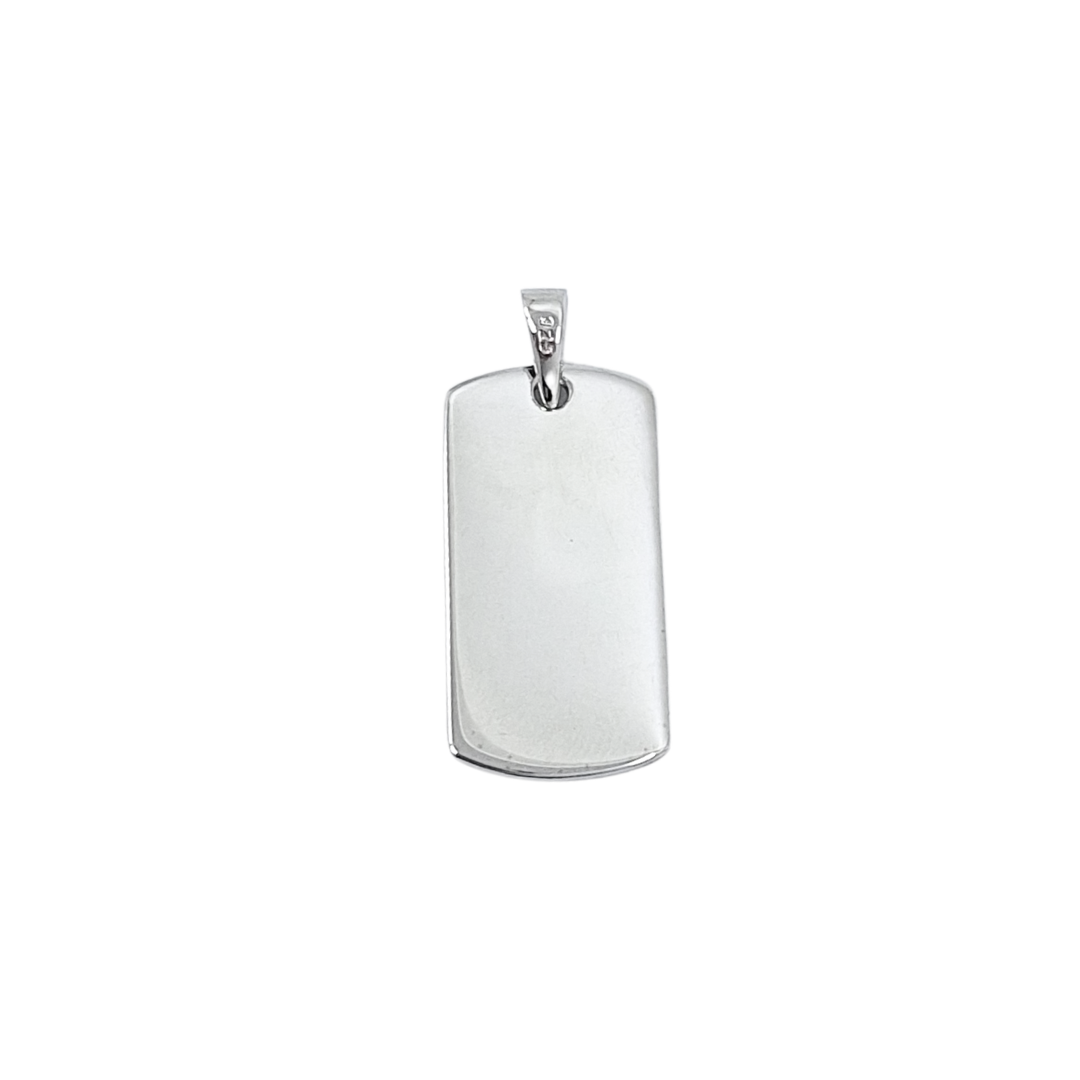 Silver Dog Tag Pendant