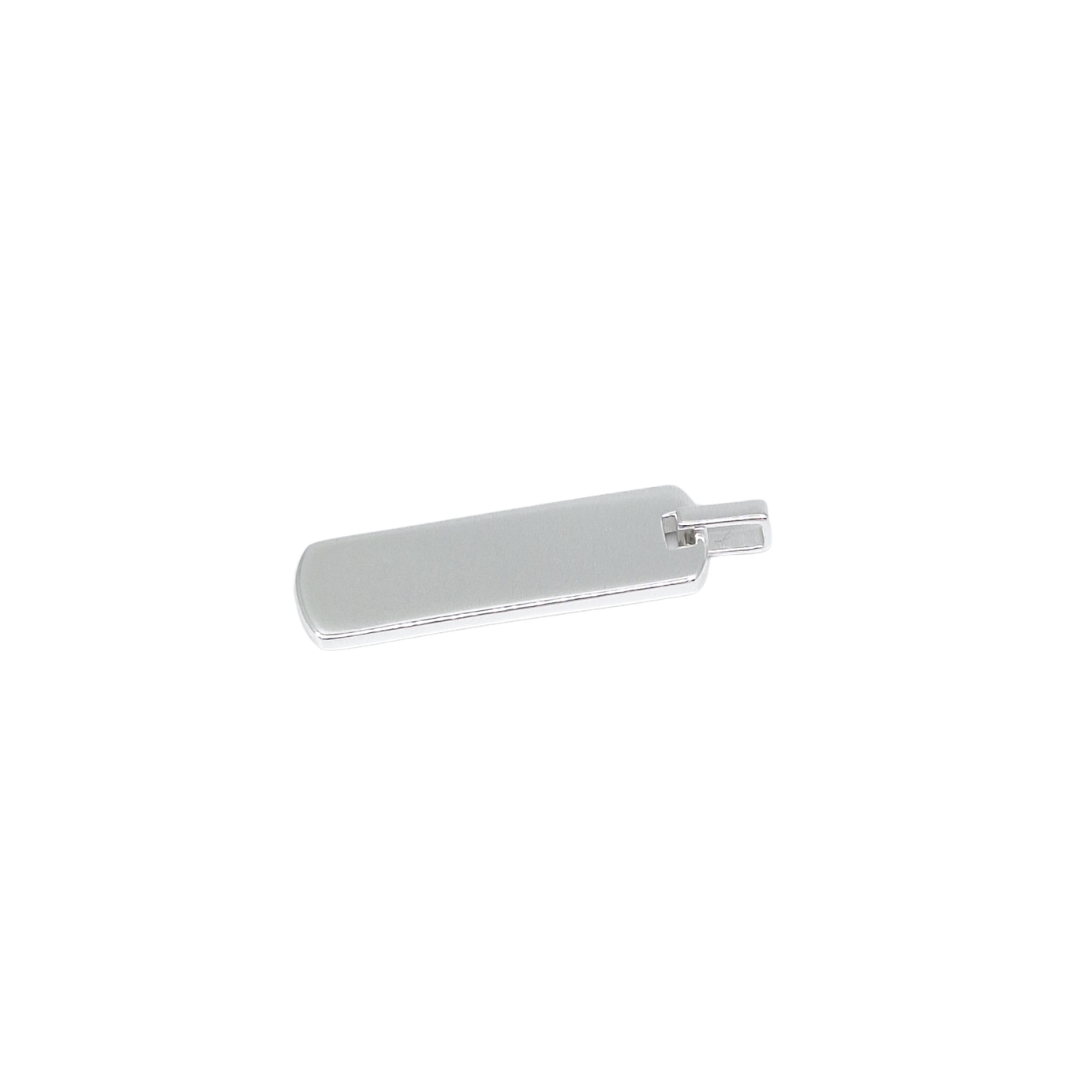 Silver Dog Tag Pendant