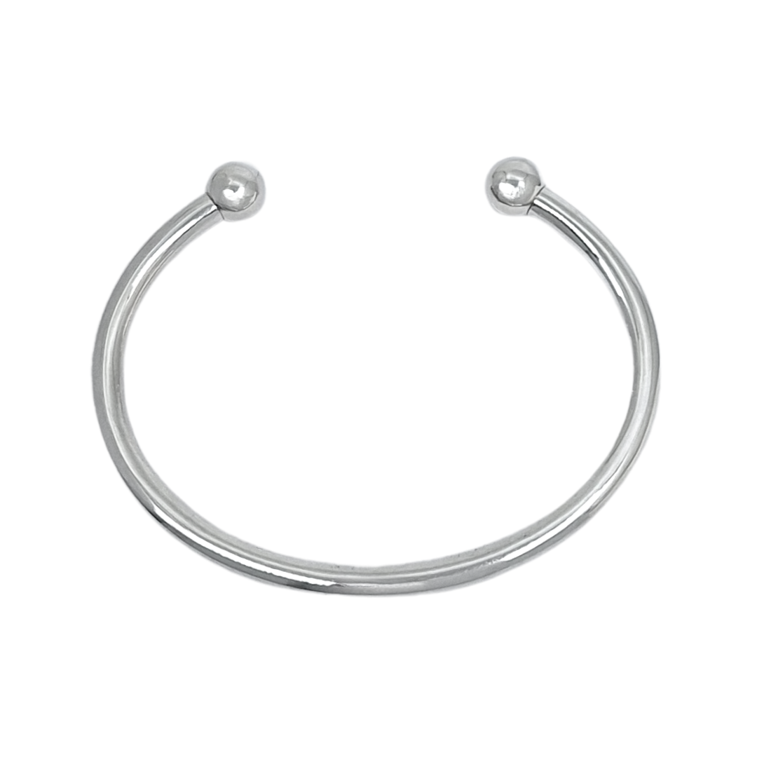 Silver Torque Bangle