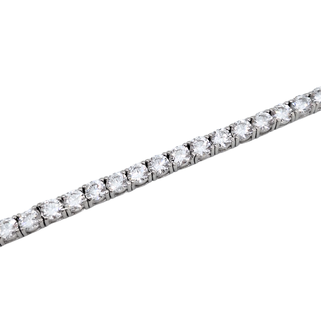 Silver CZ Tennis Bracelet 8"