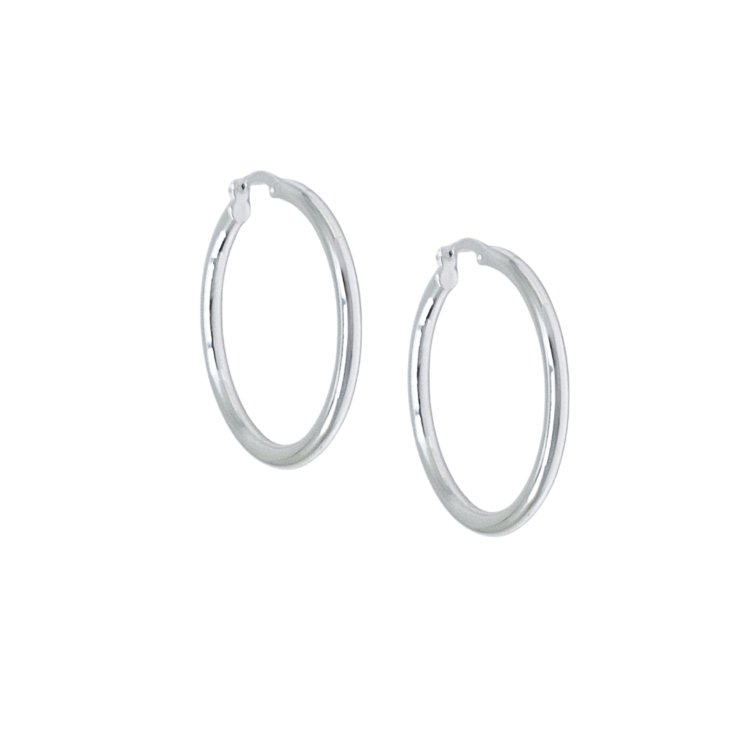 Silver Hoop Earrings