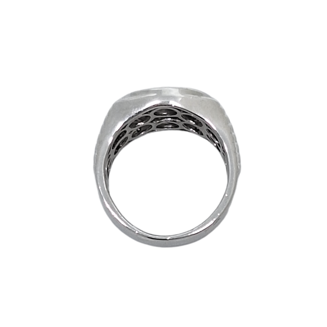 Silver Rolex Style CZ Ring