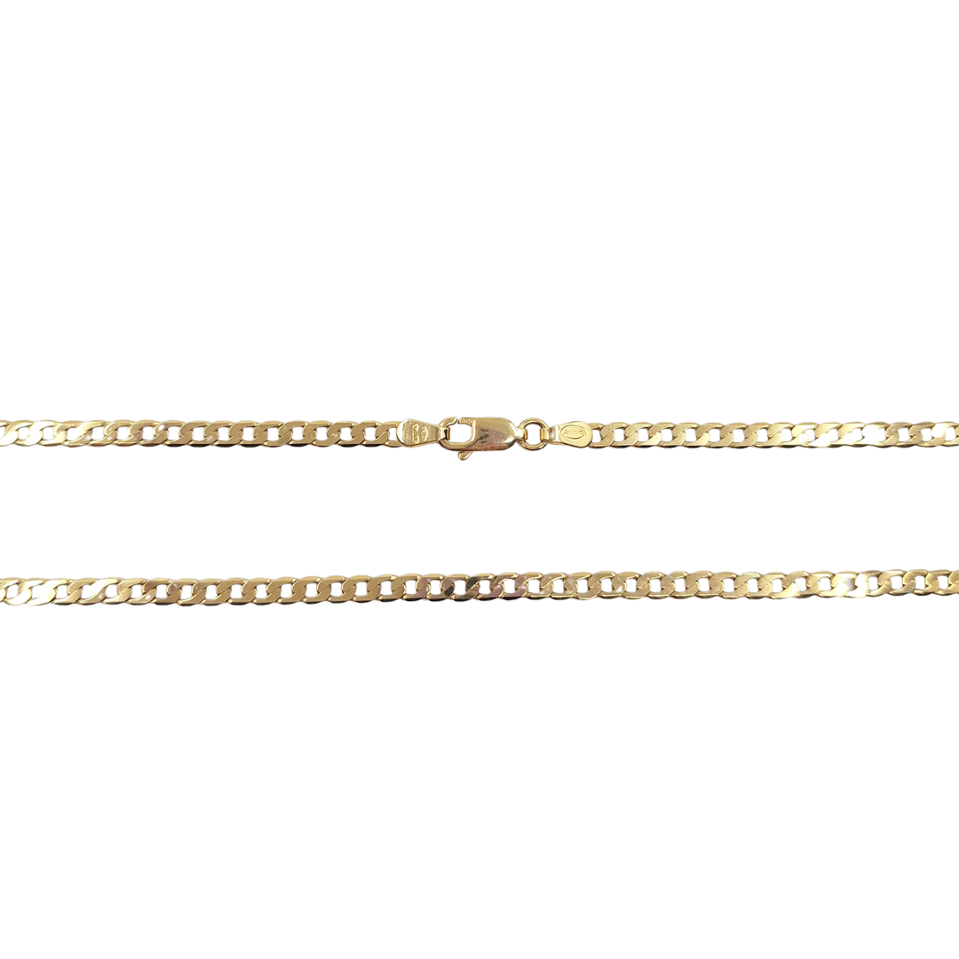 9ct Yellow Gold Solid Curb Chain 24"