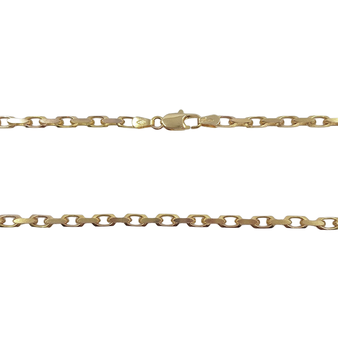 9ct Yellow Gold Flat Belcher Chain 24"