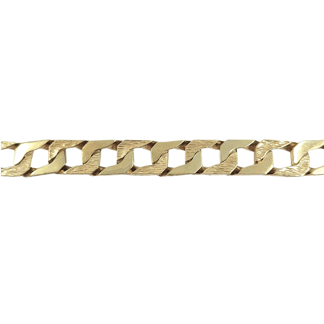9ct Yellow Gold Chaps Bracelet 9"