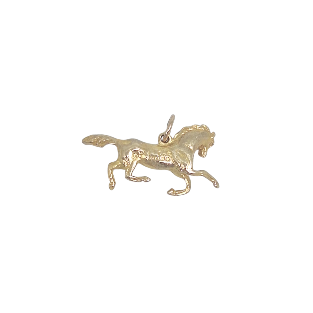 9ct Yellow Gold Horse Charm
