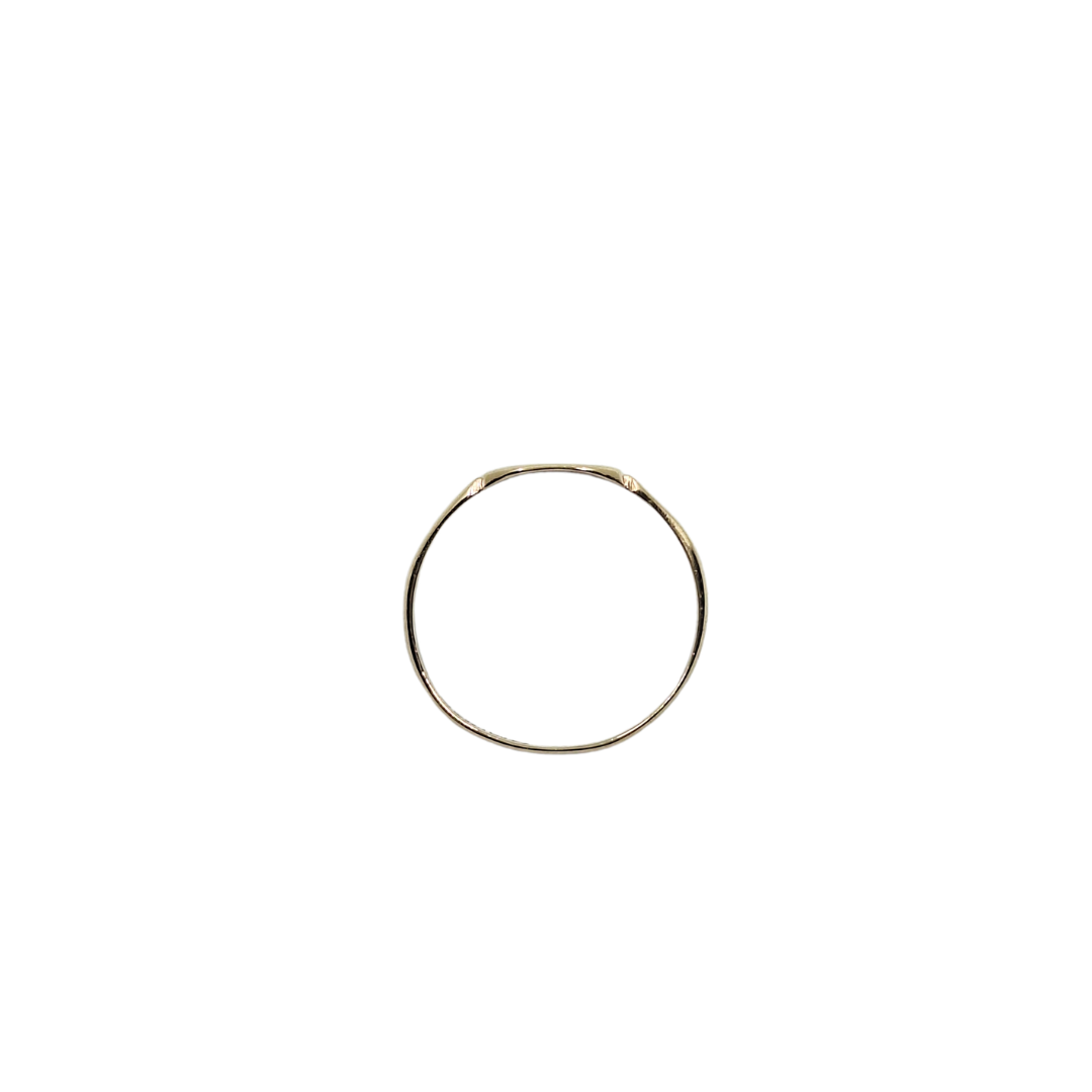 9ct Yellow Gold Baby D Initial Signet Ring