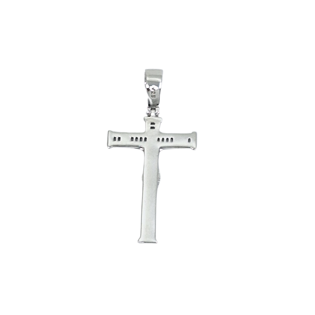 Silver Cubic Zirconia Crucifix