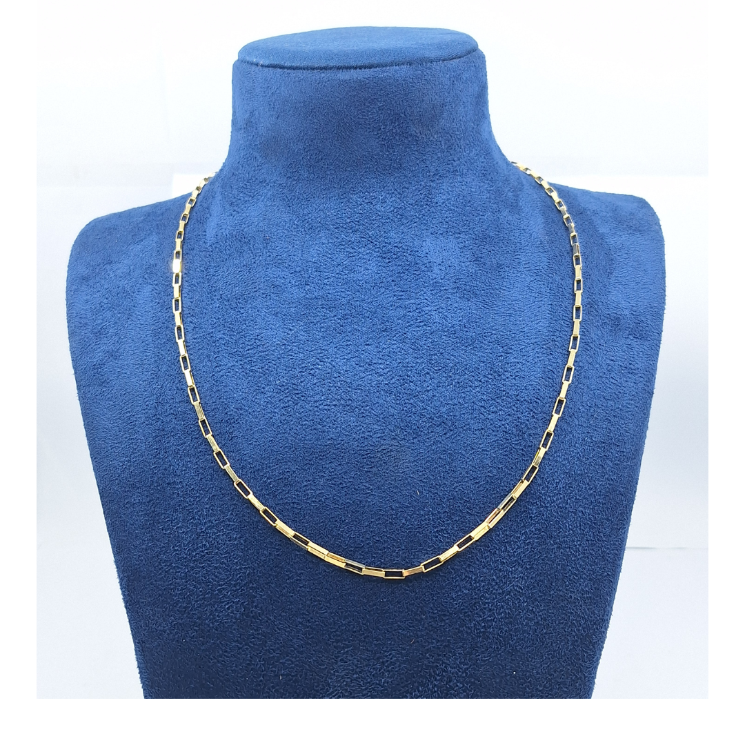 9ct Yellow Gold Flat Belcher Chain 22"