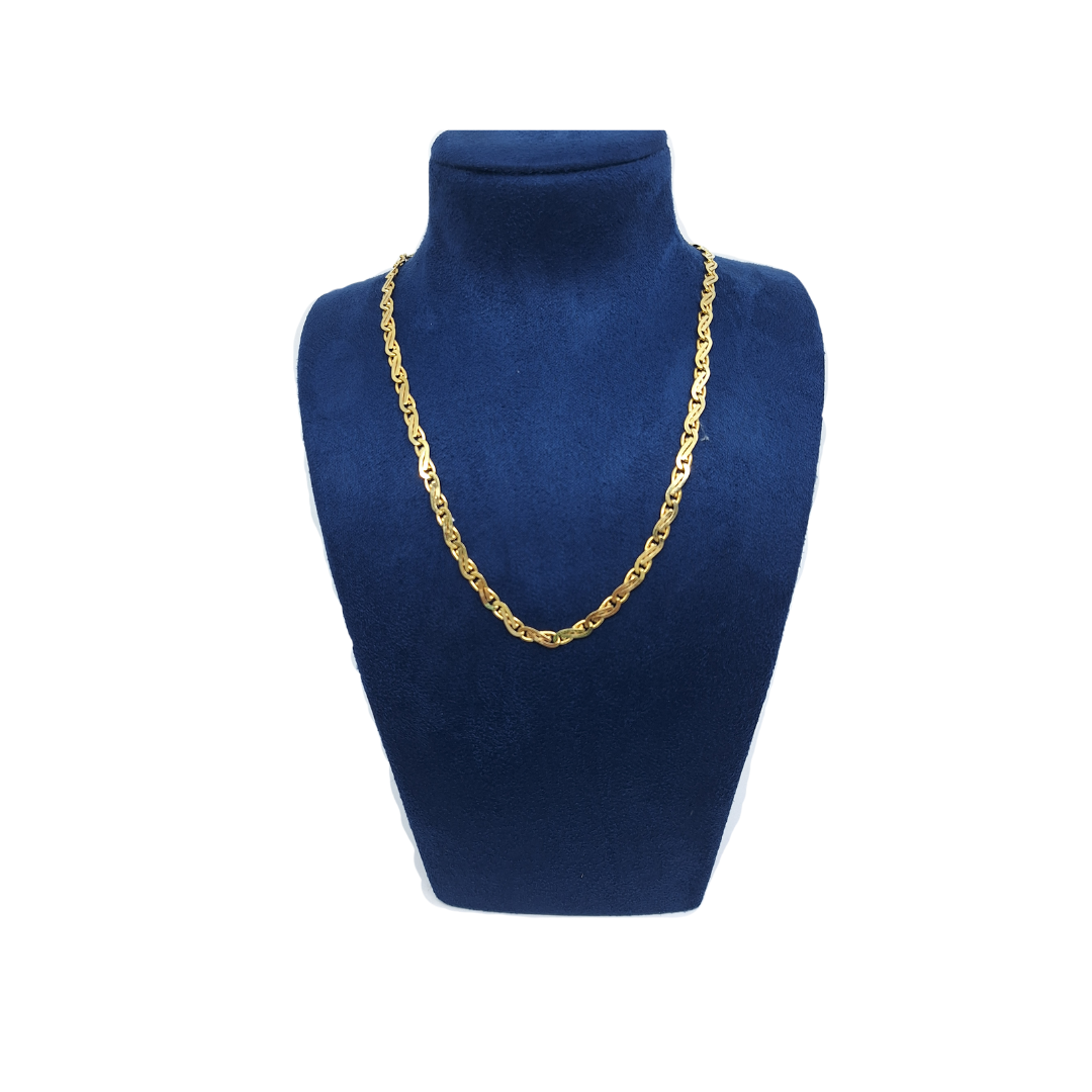 9ct Yellow Gold Fancy Link Chain 18"