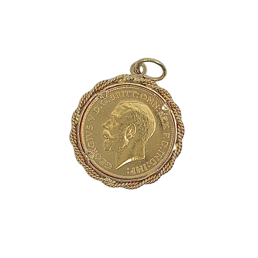 Half Sovereign Pendant 1926