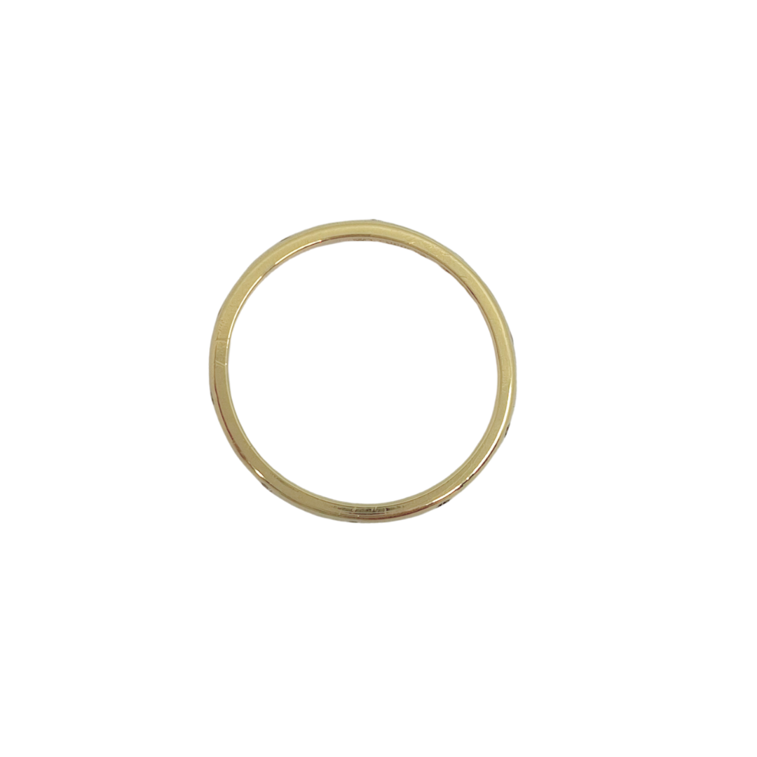 18ct Yellow Gold Diamond Set Wedding Band 2mm