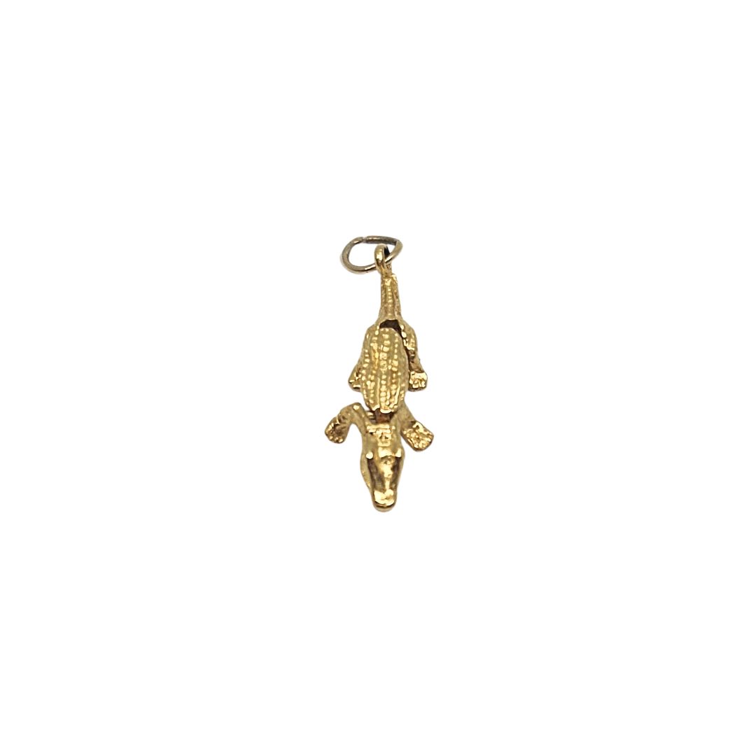 14ct Yellow Gold Articulated Crocodile Charm