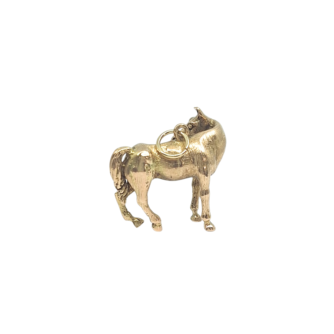 9ct Yellow Gold Horse Pendant