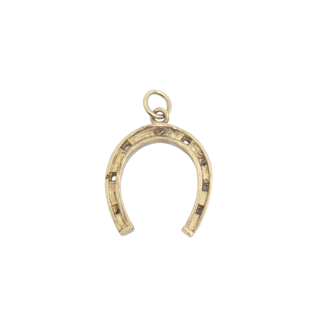 9ct Yellow Gold Horse Shoe Pendant