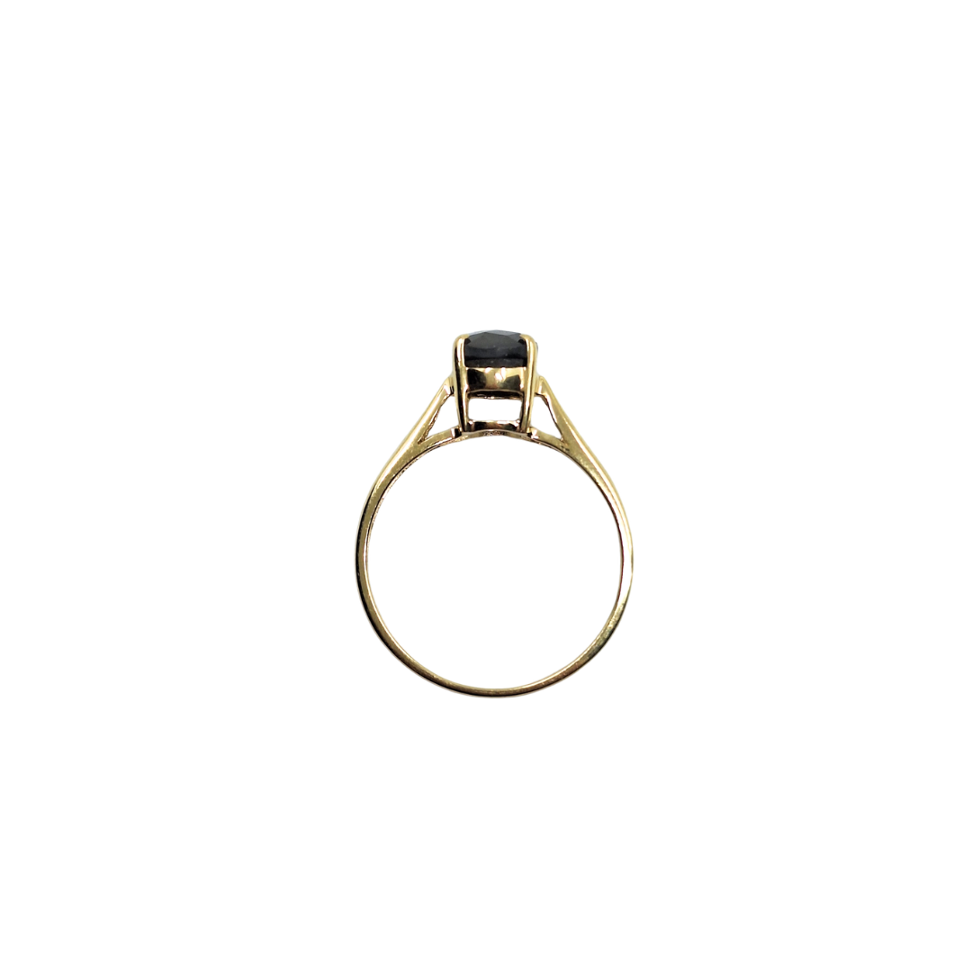 14ct Yellow Gold Opal Doublet Ring