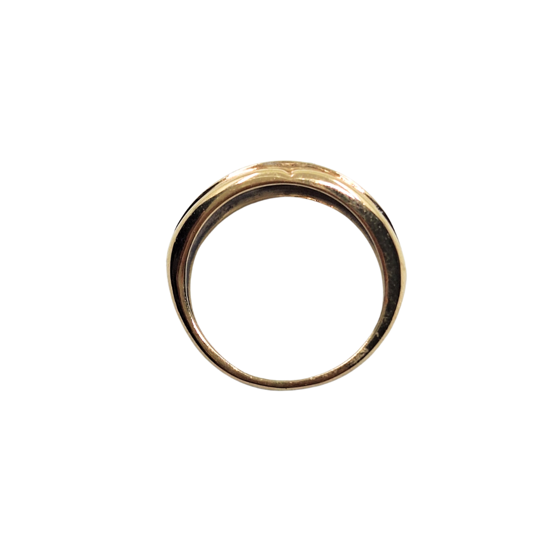 9ct Yellow Gold Diamond Band Ring
