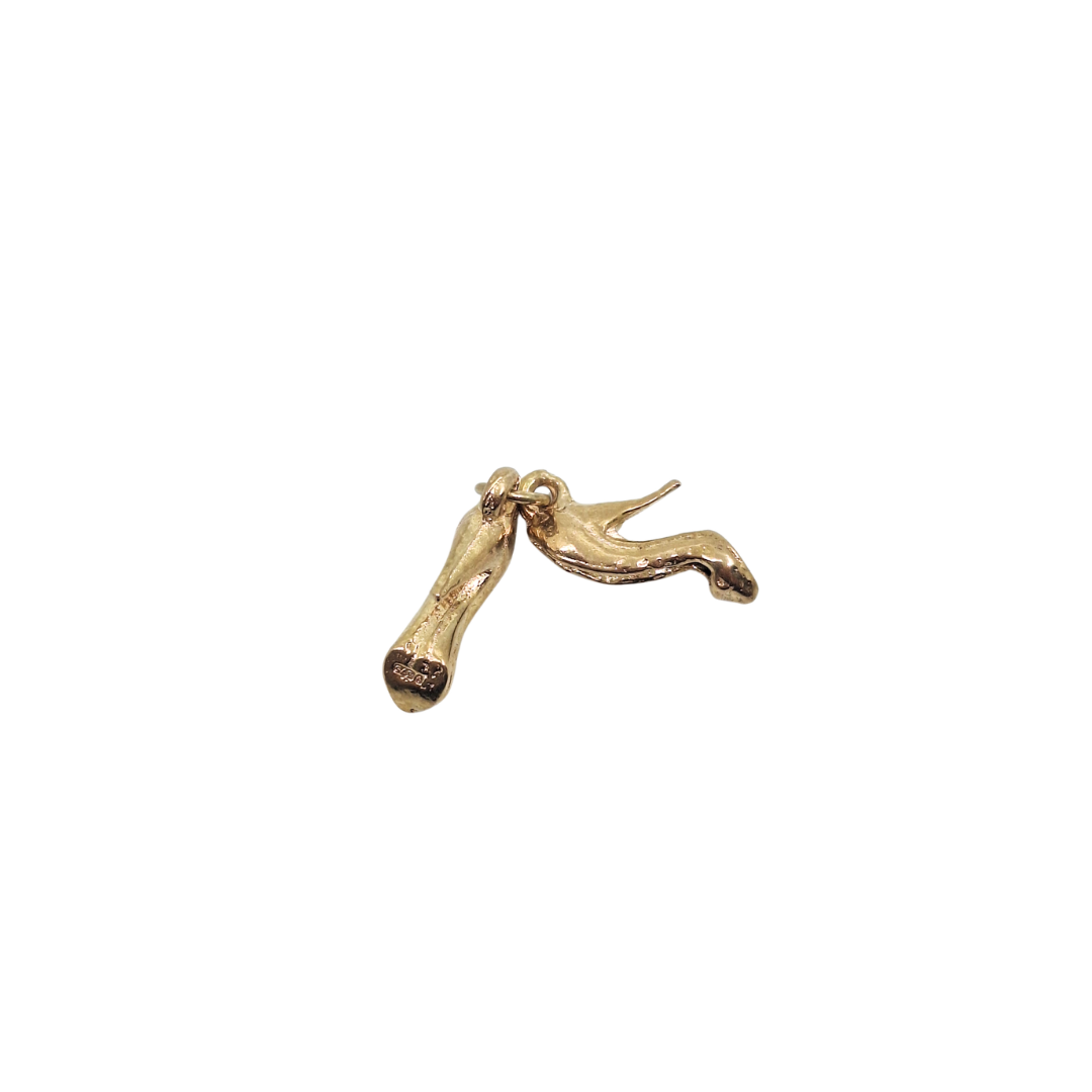 9ct Yellow Gold Solid Stiletto's Charm