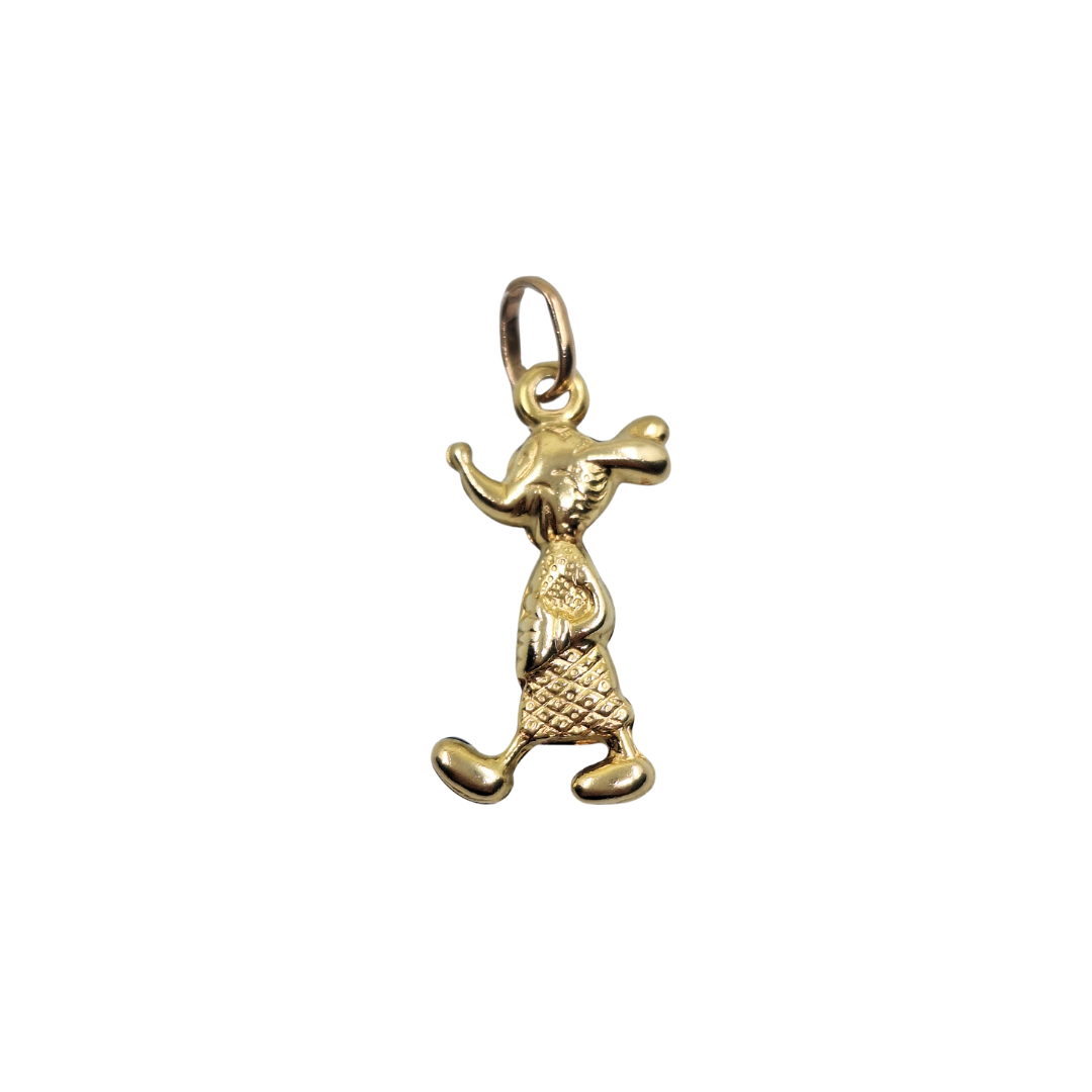 9ct Yellow Gold Hollow Enamel Mickey Mouse Charm