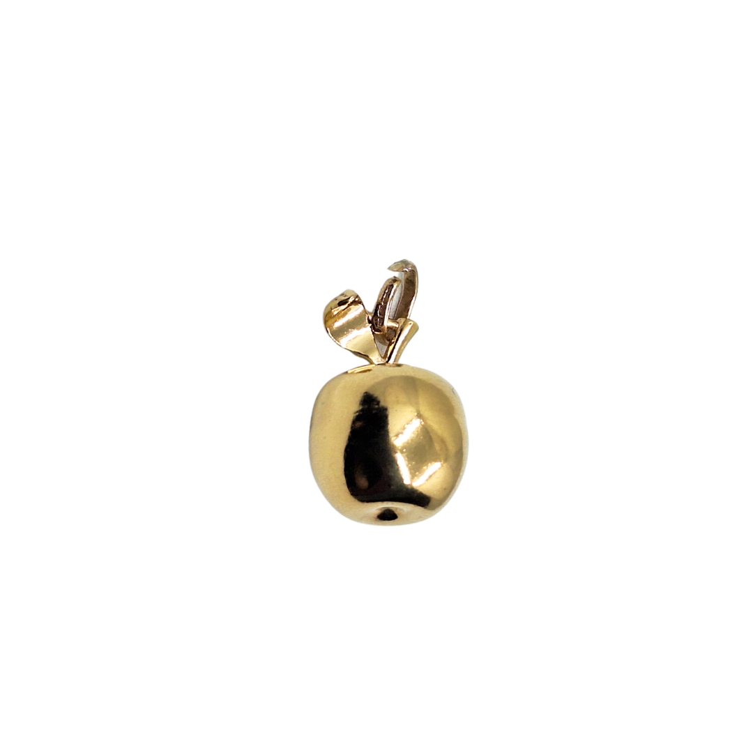 9ct Yellow Gold Hollow Apple Charm