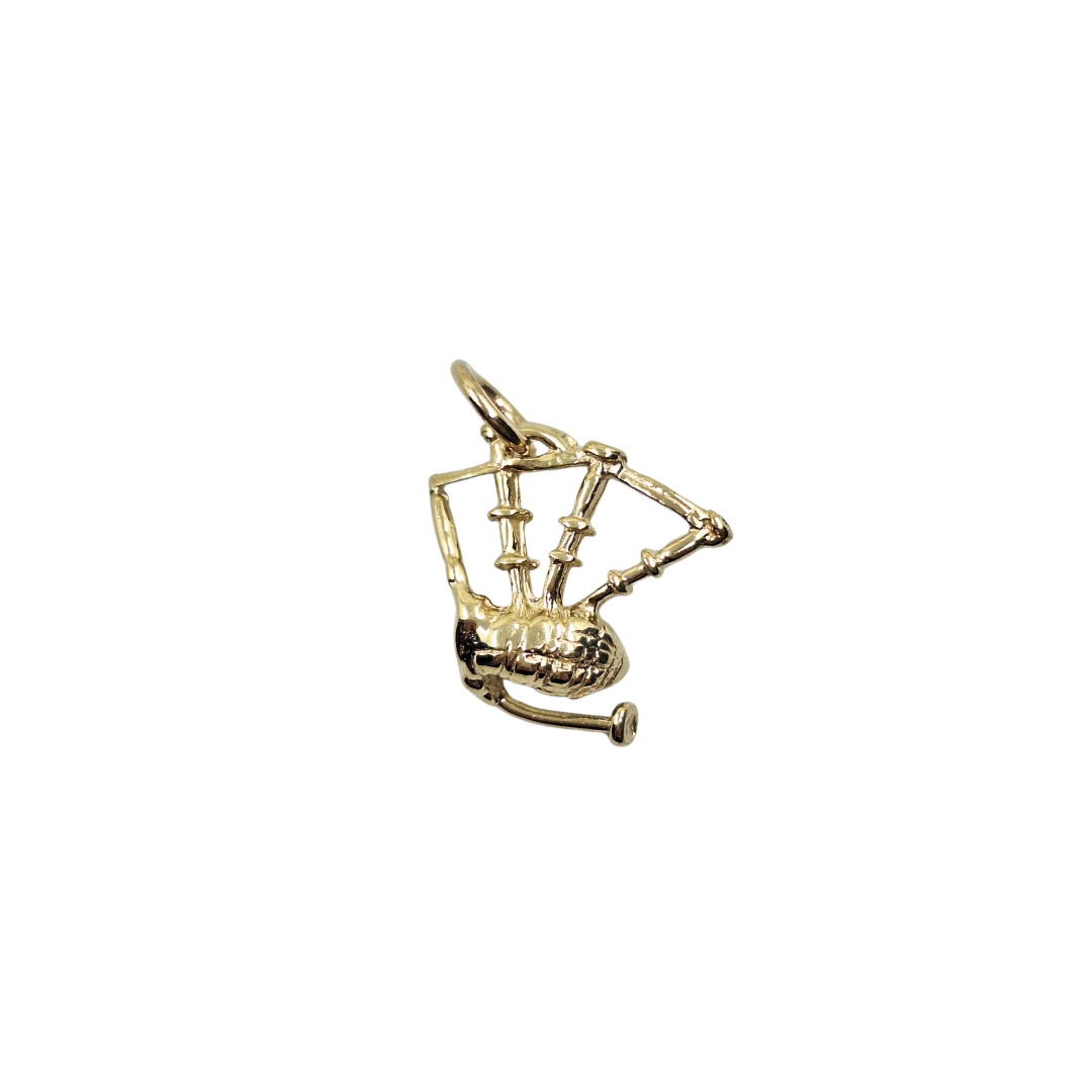 9ct Yellow Gold Bagpipes Charm