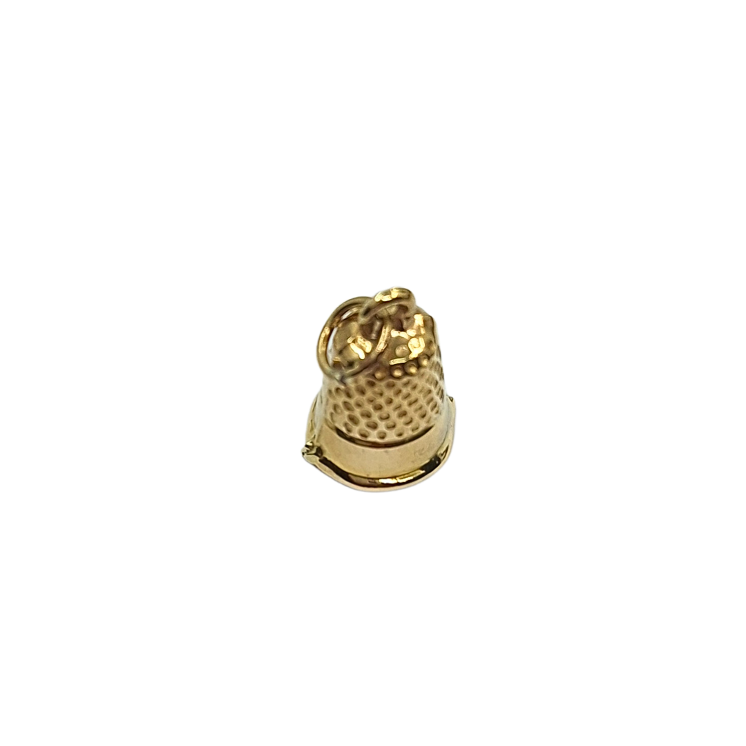 9ct Yellow Gold Thimble Charm