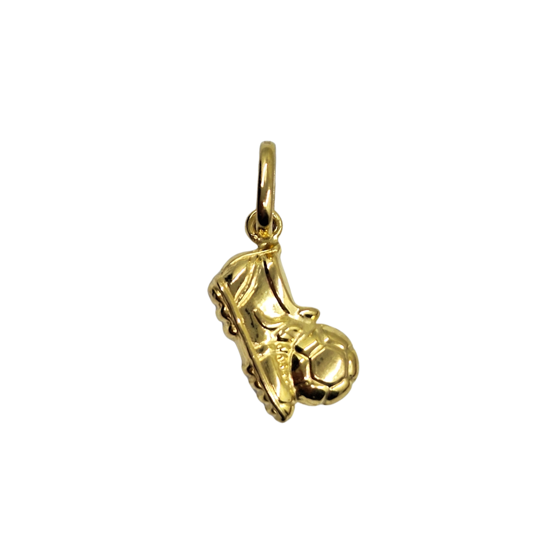 9ct Yellow Gold Hollow Football Charm