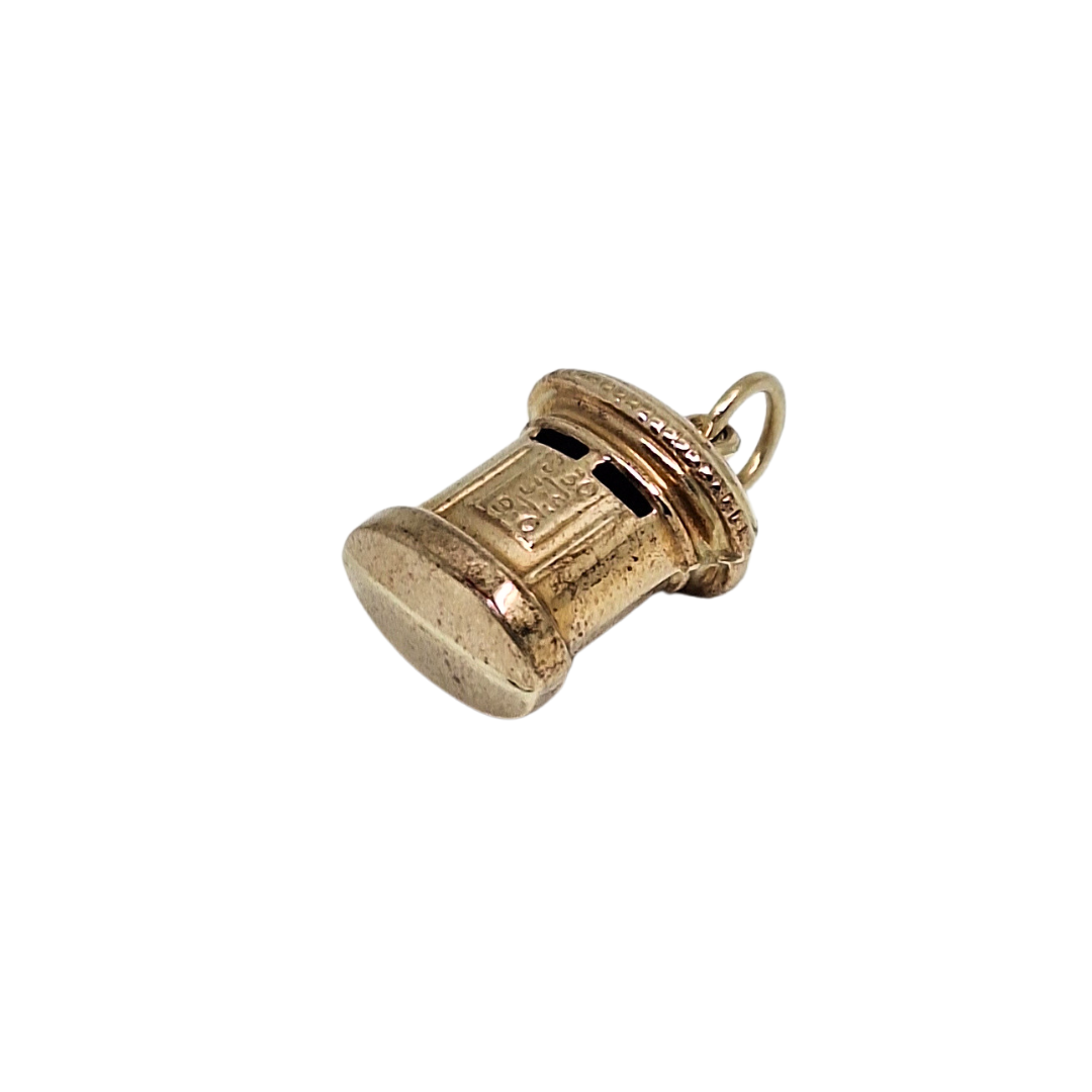 9ct Yellow Gold Post Box Charm