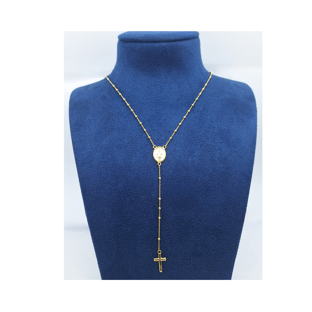 18ct Yellow Gold Rosary Necklace