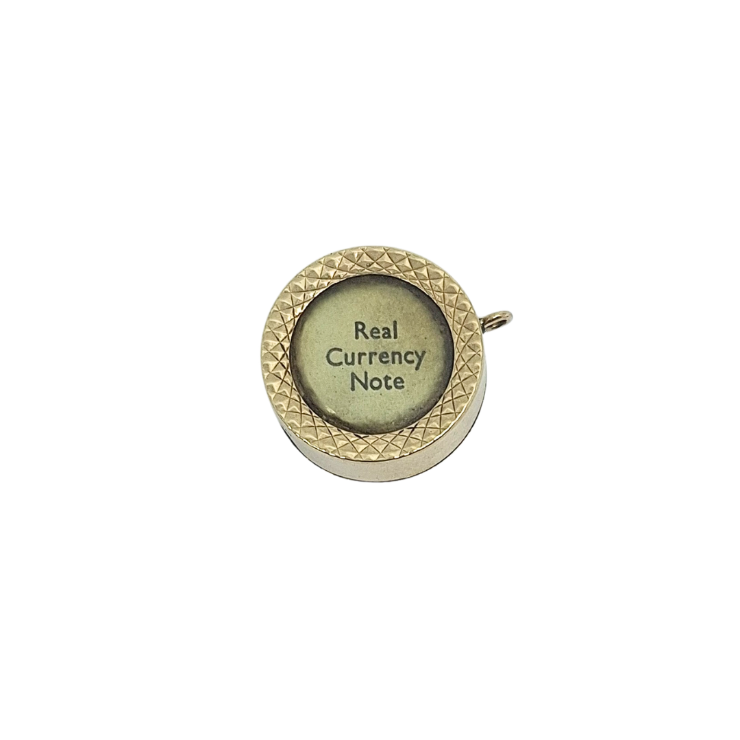 9ct Yellow Gold 10 Shilling Charm