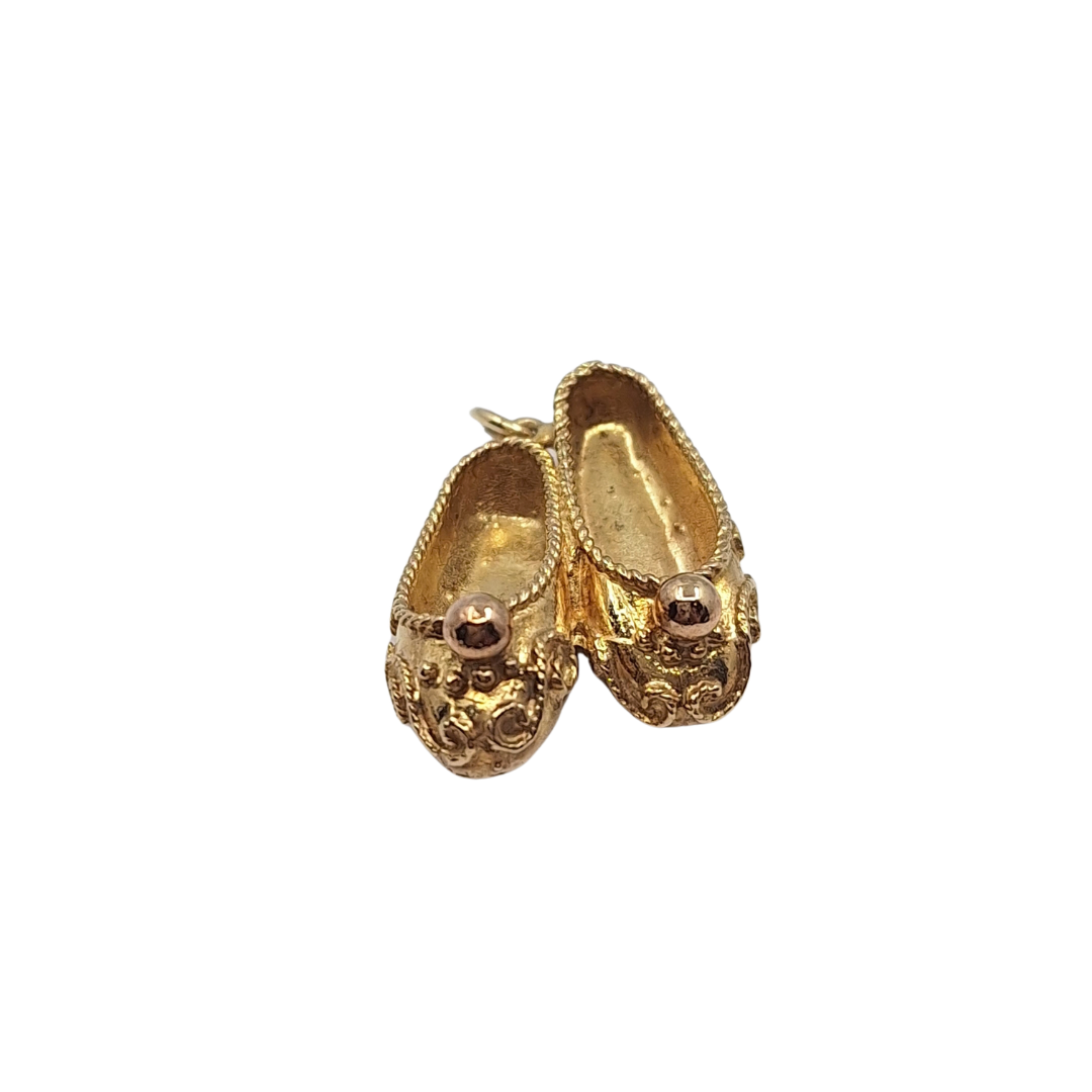 9ct Yellow Gold Fancy Shoes Charm