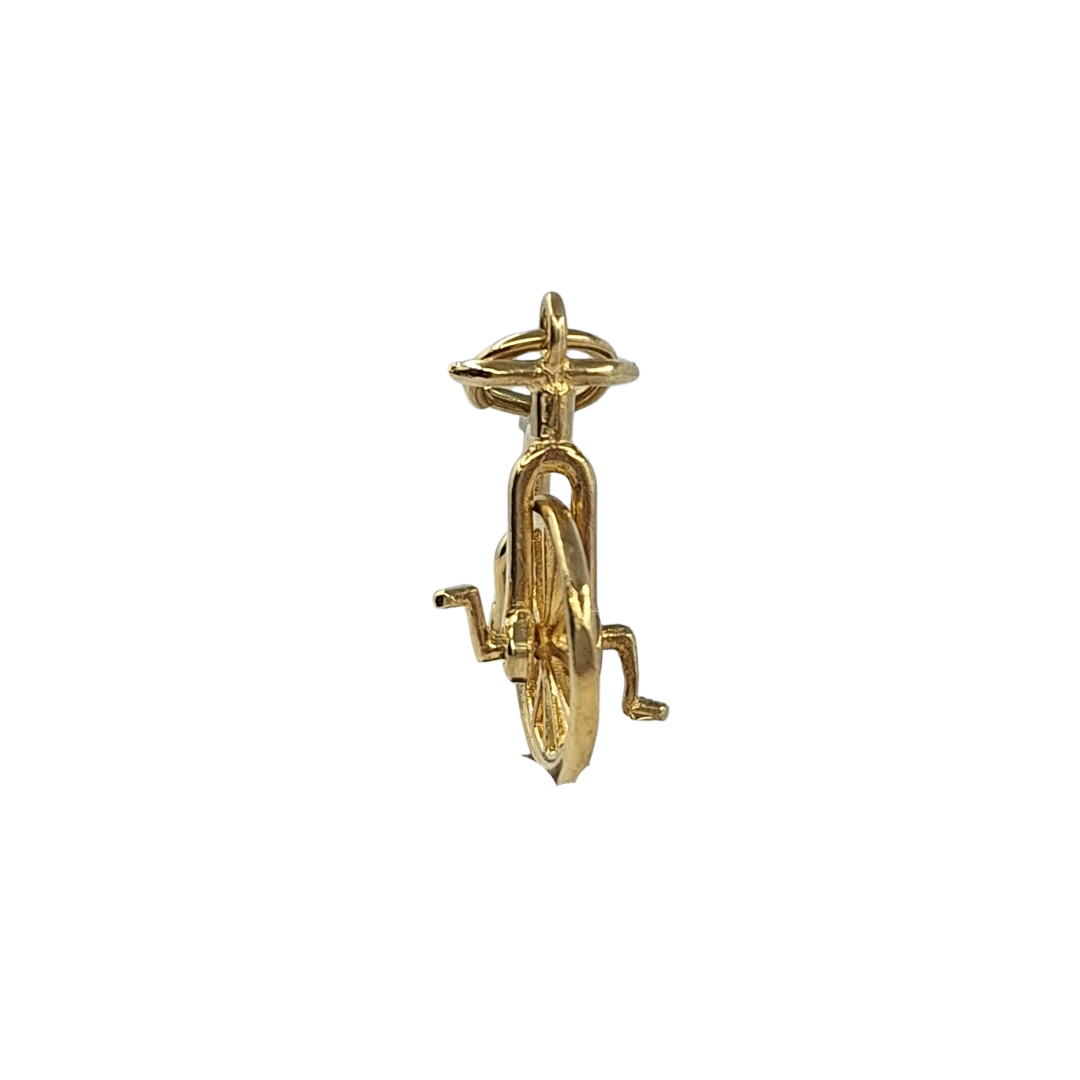 9ct Yellow Gold Penny Farthing Charm