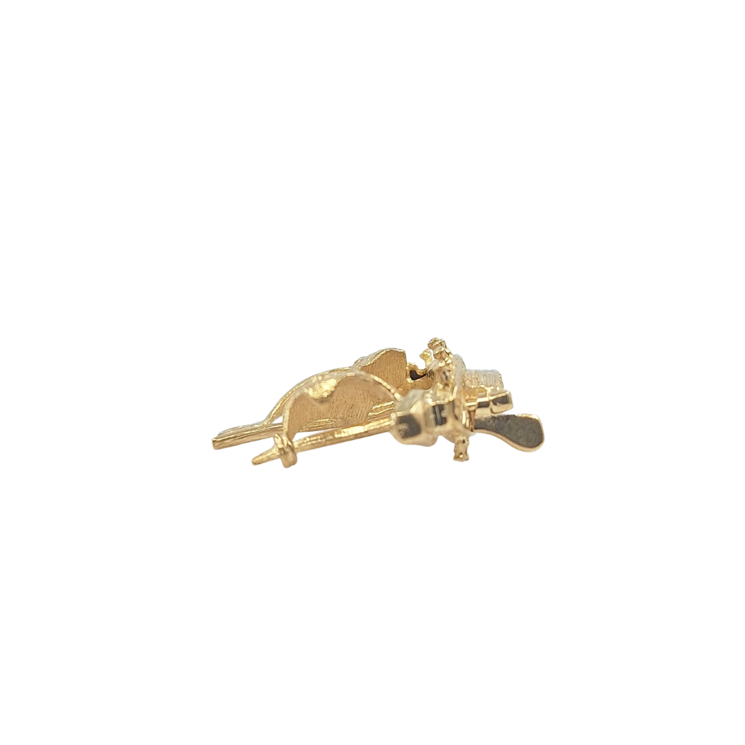 9ct Yellow Gold Pirate Ship Charm