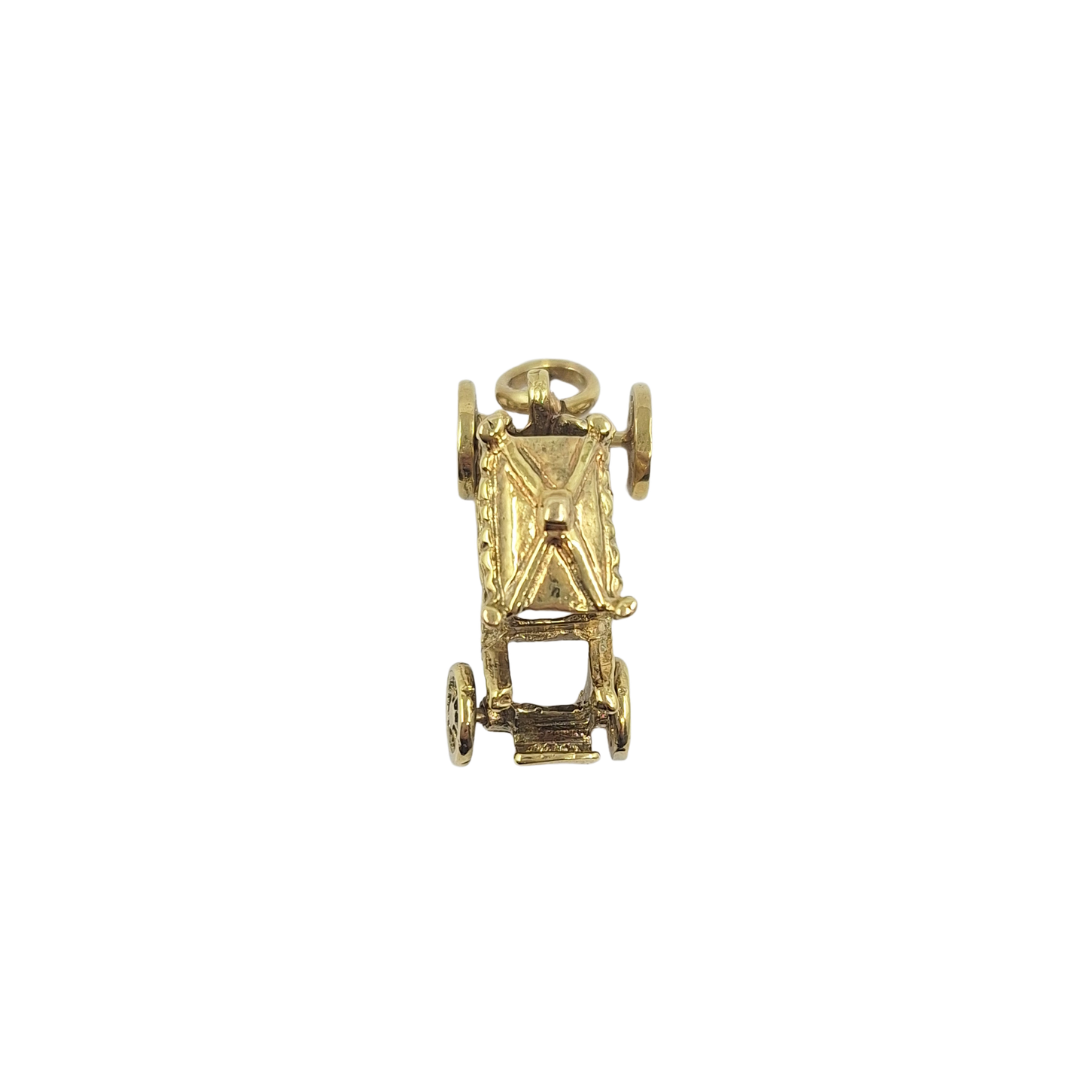 9ct Yellow Gold Carriage Charm
